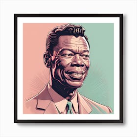 Nat King Cole Singer Art Print