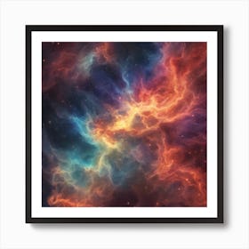 153536 Glowing Nebula Of Vibrant Gas And Dust, Celestial, Xl 1024 V1 0 Art Print