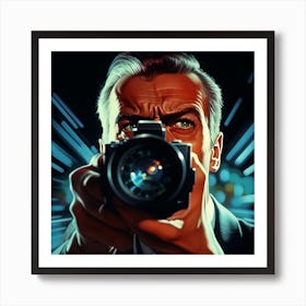 Jimmy Stewart - Rear Window Art Print