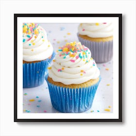 Cupcakes With Sprinkles Art Print