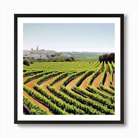 Vineyards In Spain Art Print