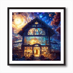 Cosmic Worlds VI Art Print