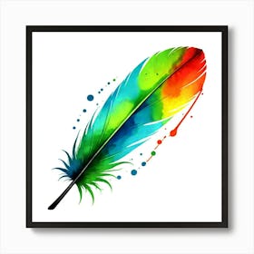 Colorful Feather 6 Art Print