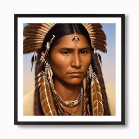 Indian Chief 3 Art Print