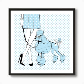 Polka Dot Dog Art Print