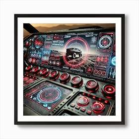 A Detailed View Of The Interface Inside The Mars Dominator Art Print