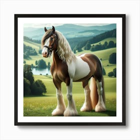 Clydesdale Horse 2 Art Print