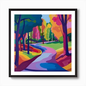 Abstract Park Collection Crystal Palace Park London 2 Art Print