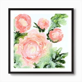 Garden. Flowers. Rose 4 Art Print