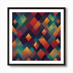 Abstract Geometric Pattern 12 Art Print