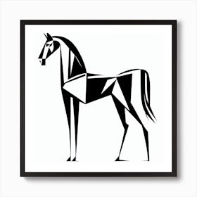 Geometric Horse Art Print