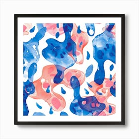 Watercolor Splashes 3 Art Print