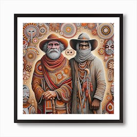 Two men Art Print