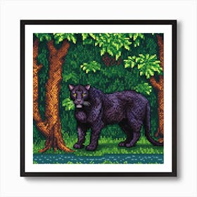 Panther In The Jungle 1 Art Print