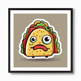 Taco Sticker 3 Art Print