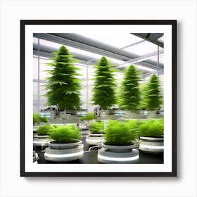 Futuristic Weed Growing Machine (1) Art Print