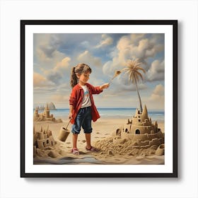 Sand Castle Art Print