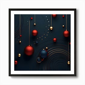 Christmass Abstract 004 Art Print