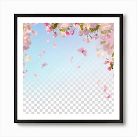 Cherry Blossoms Png And Vector Art Print