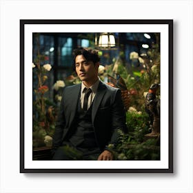 Man In A Suit 2 Art Print