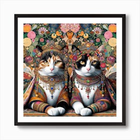 The Majestic Cats 17 Art Print