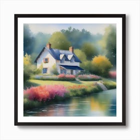 House By The River Art Print