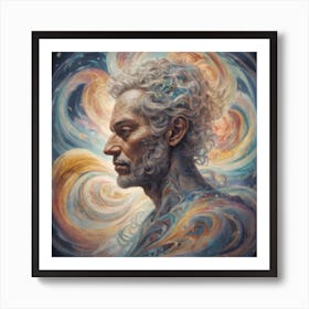 A Portrait Of A Visionary Figure Art Print