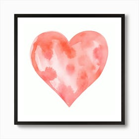 Watercolor Heart 2 Art Print