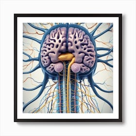 Brain And Nerves 27 Art Print