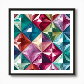 Abstract Geometric Pattern 17 Art Print