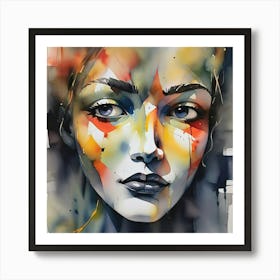 Face Of A Woman 3 Art Print