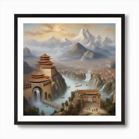 Chinese Landscape 1 Art Print