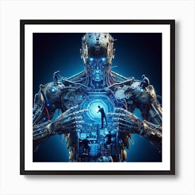 Man In A Robot Suit Art Print