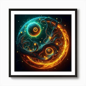 Yin Yang Art Print