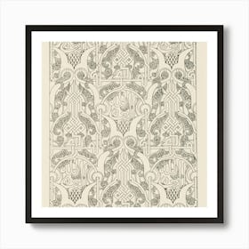 Vintage Geometrical Patterns 8 Art Print