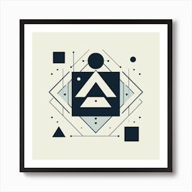 Geometric Abstract Painting Art Print