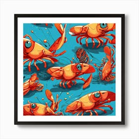 Crawfish 11 Art Print