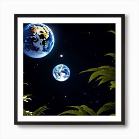 Two Earths Art Print