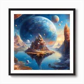 Planets In Space Art Print