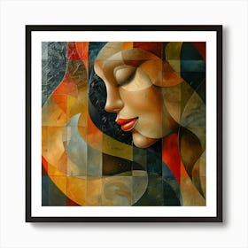 Woman'S Face 12 Art Print