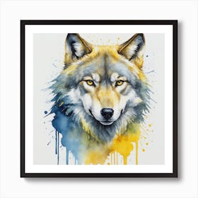 Wolf Painting Art Print