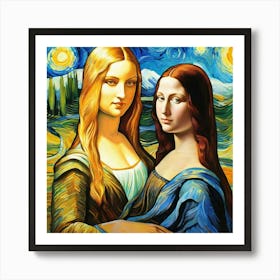 Mona Lisa shb Art Print