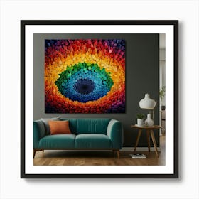 Rainbow Eye Art Print