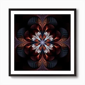 Fractal Flower Fantasy Floral Art Print