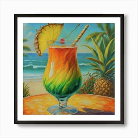 Tropical Drink Art Print