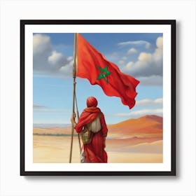 Moroccan Flag Art Print