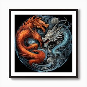 Dragon Yin Art Print