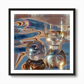 Glass Of Water 1 Art Print