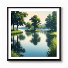 Landscape Painting 232 Art Print