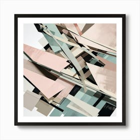 Abstract Geometric Shapes Art Print